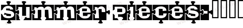 Summer Pieces字体转换